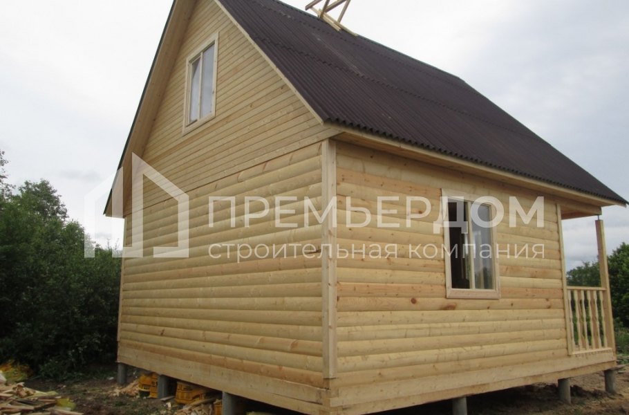 Фото со стройплощадок - Баня по проекту Б-11