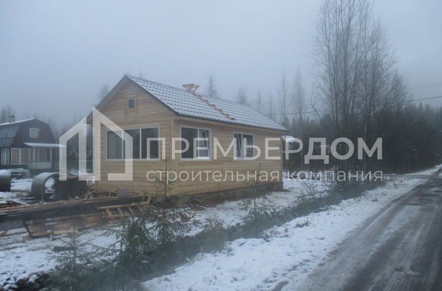 Фото со стройплощадок - Баня по проекту Б-17