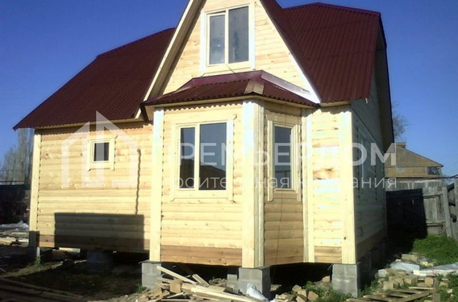 Фото со стройплощадок - Дом по проекту Д-12