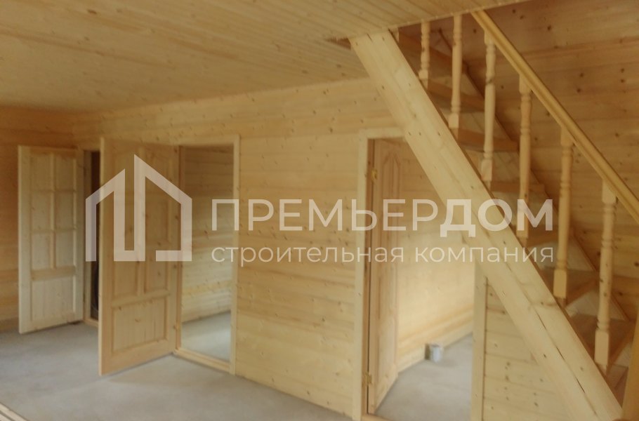 Фото со стройплощадок - Дом из бруса 7×8.5 м.