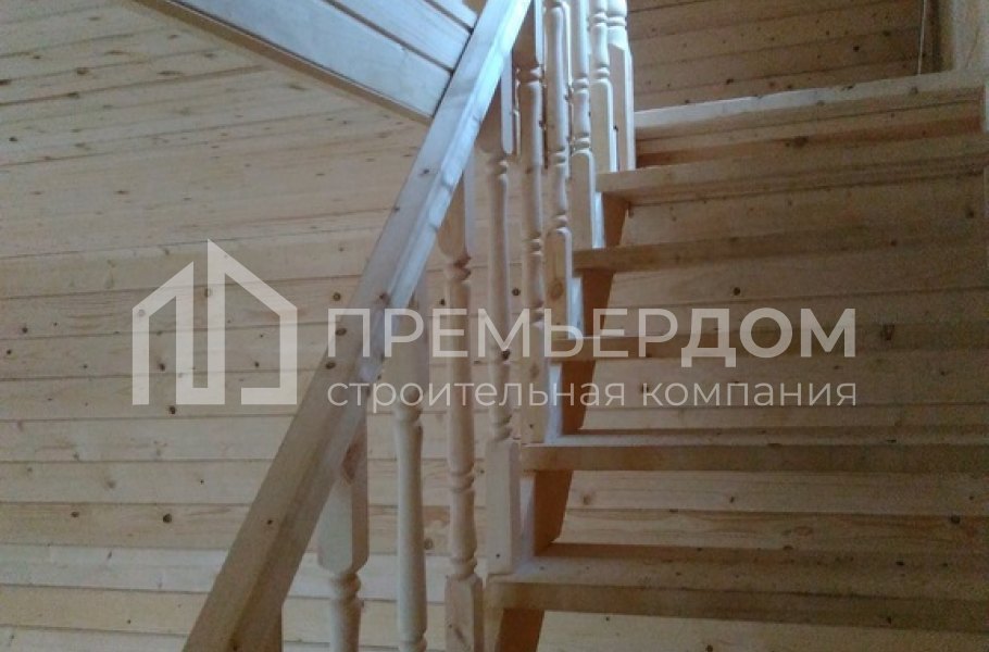 Фото со стройплощадок - Дом из бруса 6х8 м.