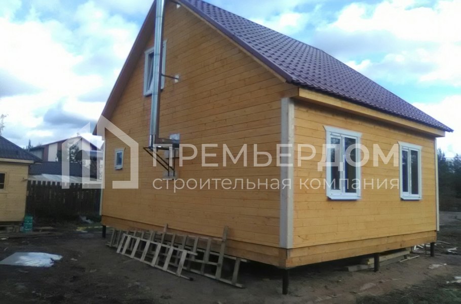 Фото со стройплощадок - Баня по проекту БК-24