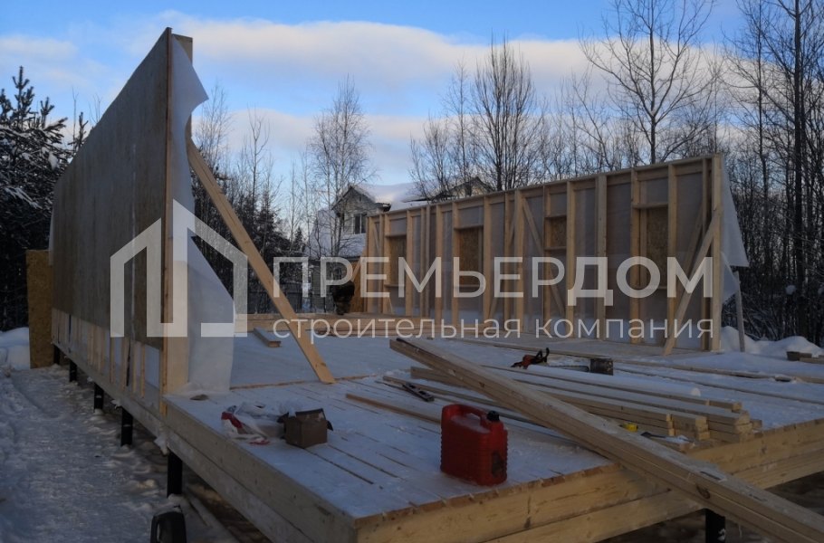 Фото со стройплощадок - Дом по проекту К-92