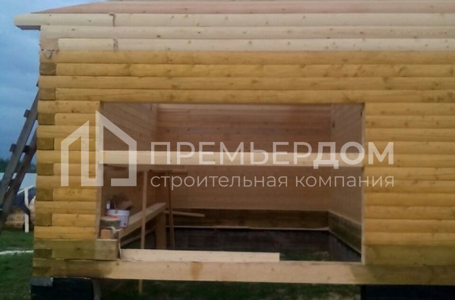 Фото со стройплощадок - Дом 7x9 м. с гаражом 4x7 м.