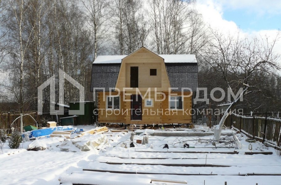 Фото со стройплощадок - Дом 5.5x8 м.