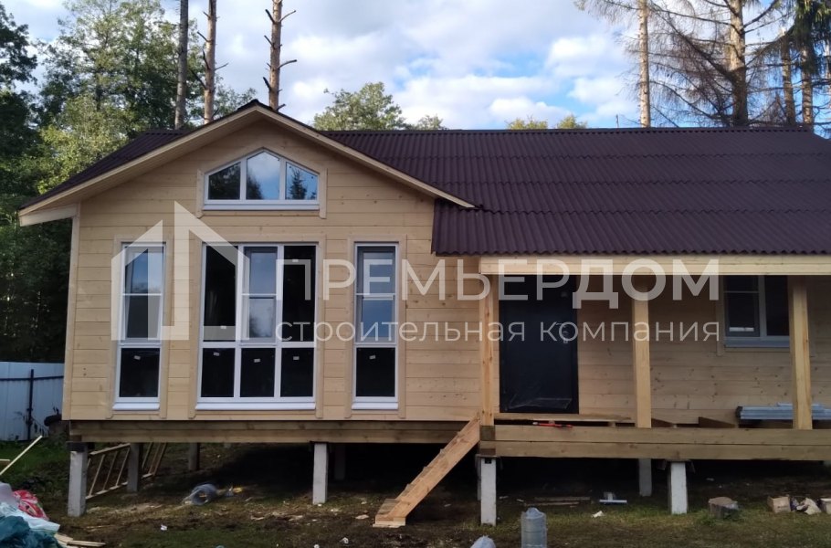 Фото со стройплощадок - Каркасный дом 9х10 м.