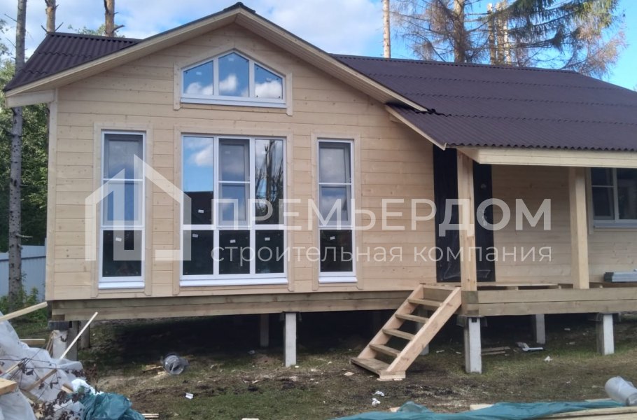 Фото со стройплощадок - Каркасный дом 9х10 м.