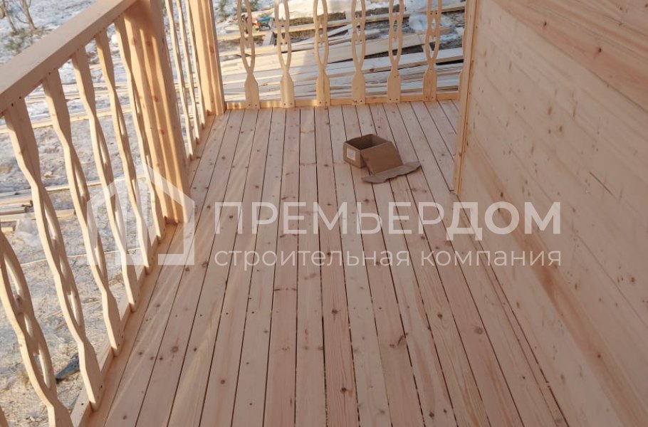 Фото со стройплощадок - Каркасный дом 8х8 м.