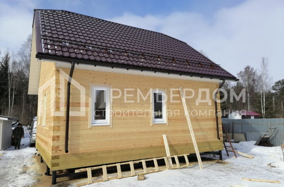 Фото со стройплощадок - Дом по проекту Д-12