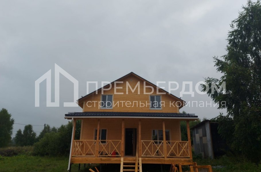 Фото со стройплощадок - Каркасный дом 8х8.5 м.