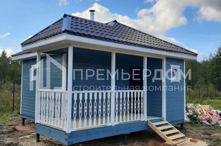 Фото со стройплощадок - Баня по проекту БК-7