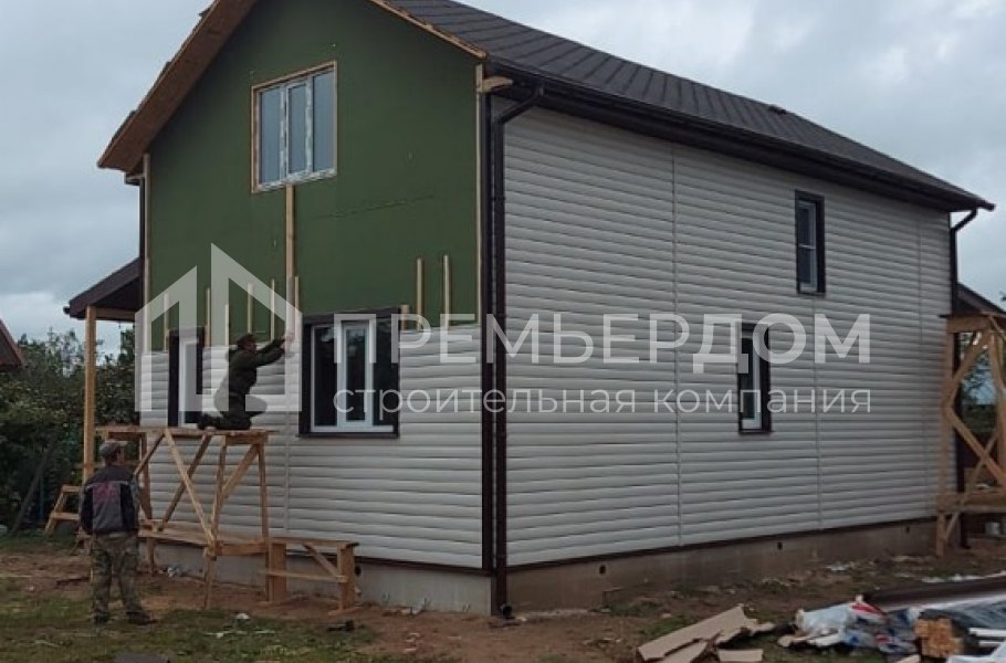 Фото со стройплощадок - Дом по проекту К-22