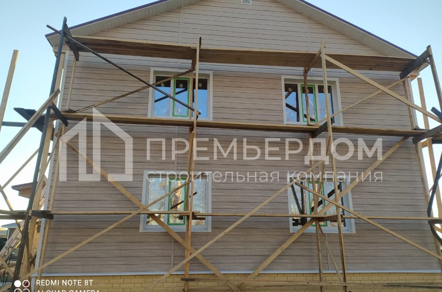 Фото со стройплощадок - Отделка дома (Проект Д-63)