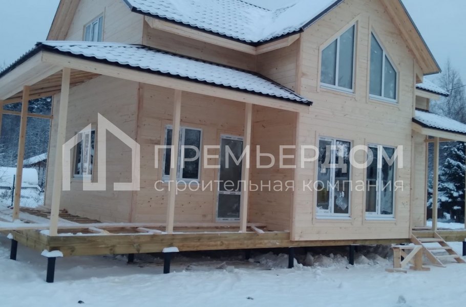 Фото со стройплощадок - Дом по проекту К-22