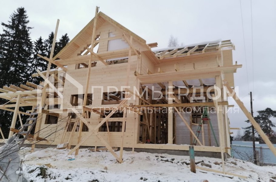 Фото со стройплощадок - Дом по проекту К-22