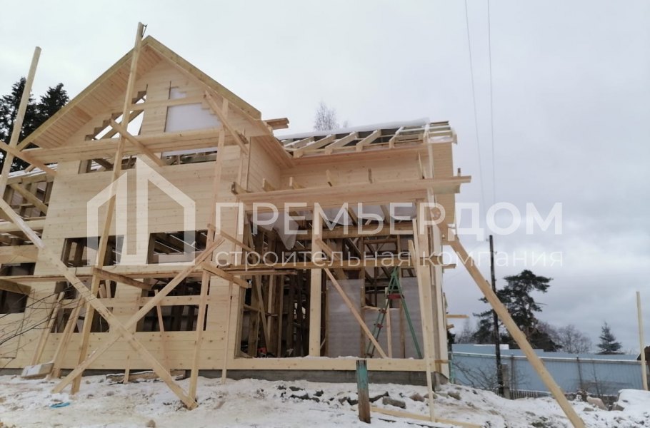 Фото со стройплощадок - Дом по проекту К-22