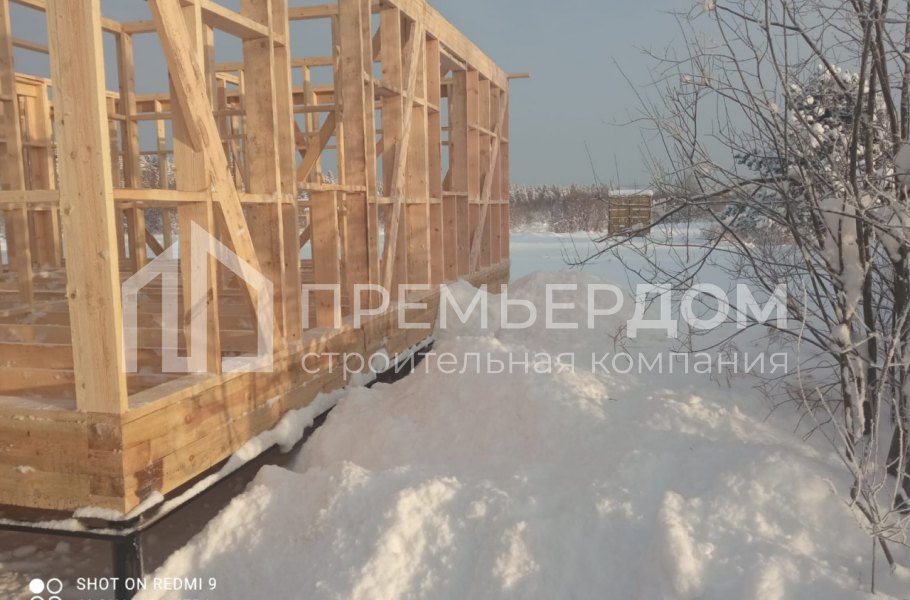 Фото со стройплощадок - Дом по проекту К-22