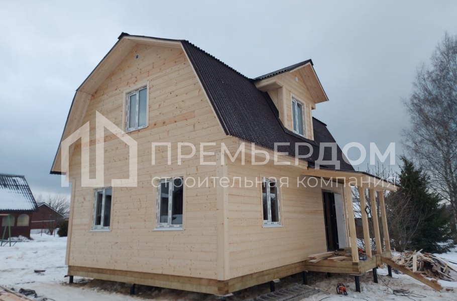 Фото со стройплощадок - Дом по проекту А-53