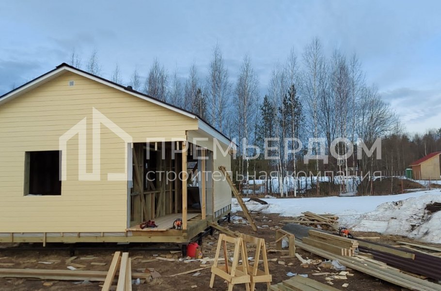 Фото со стройплощадок - Дом по проекту А-4