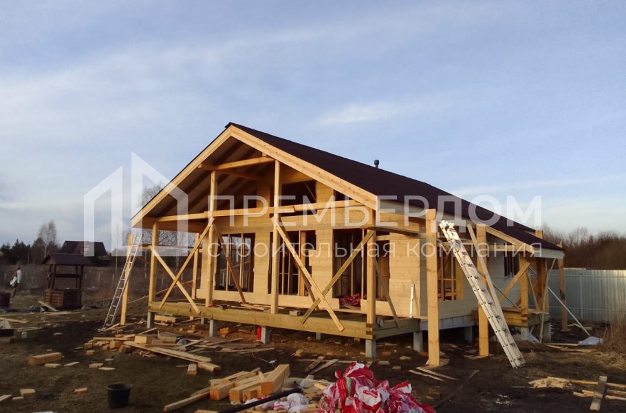 Фото со стройплощадок - Дом по проекту К-25