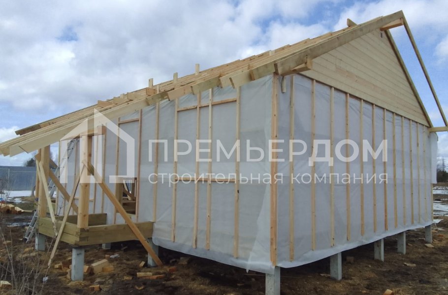 Фото со стройплощадок - Дом по проекту К-25