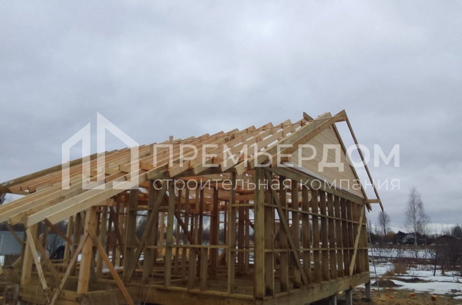 Фото со стройплощадок - Дом по проекту К-25