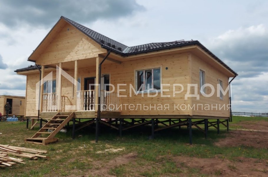 Фото со стройплощадок - Каркасный дом 10×12 м.