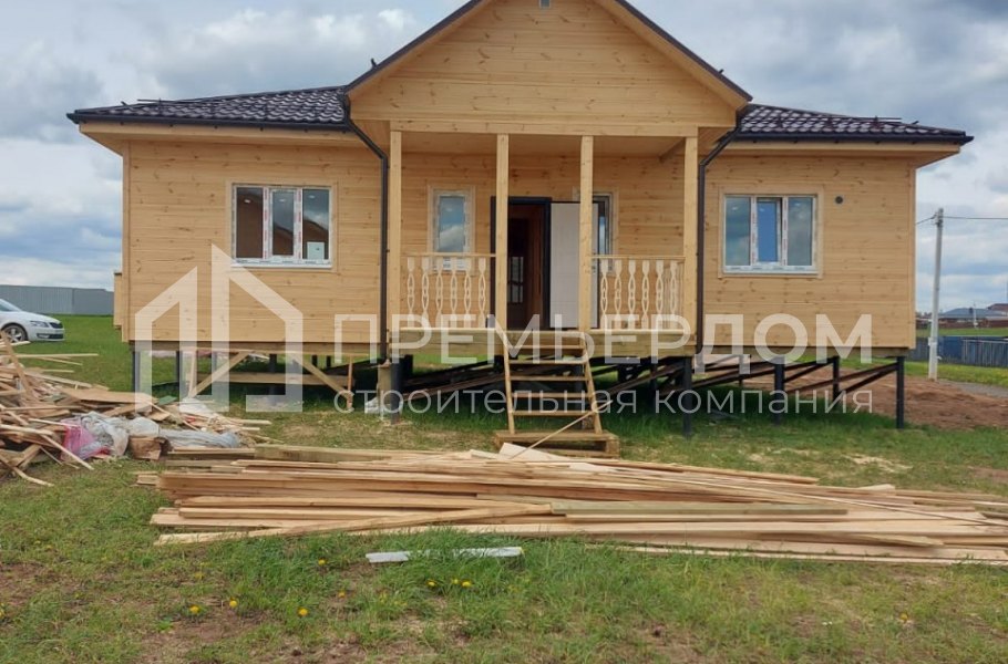 Фото со стройплощадок - Каркасный дом 10×12 м.