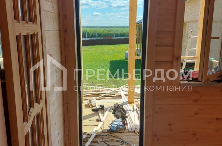 Фото со стройплощадок - Каркасный дом 10×12 м.