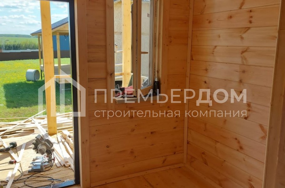 Фото со стройплощадок - Каркасный дом 10×12 м.