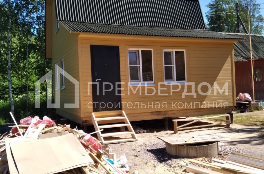 Фото со стройплощадок - Дачный дом по проекту А-11