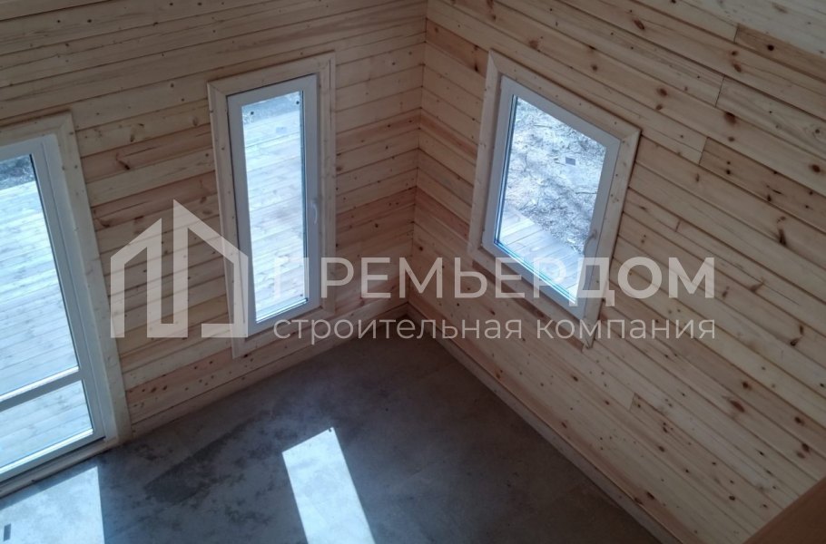 Фото со стройплощадок - Каркасный дом 6×8 м.