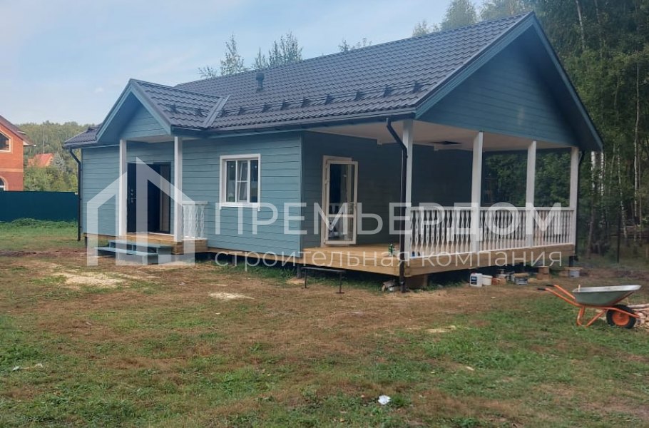 Фото со стройплощадок - Каркасный дом 8×14 м.