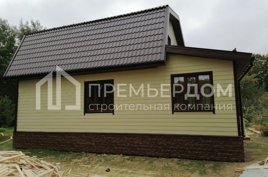 Фото со стройплощадок - Каркасный дом 8х11 м.