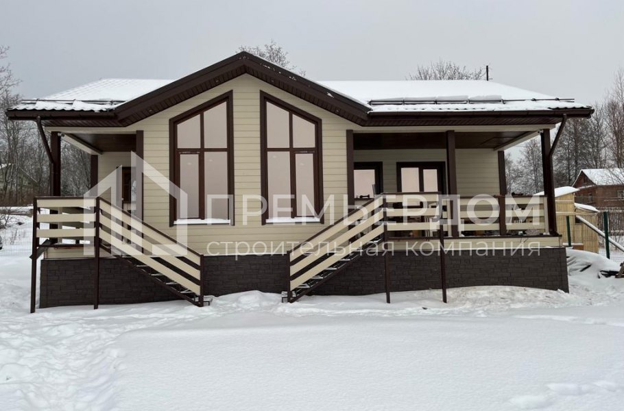 Фото со стройплощадок - Продается каркасный дом 85,3 м2 - по проекту К-35