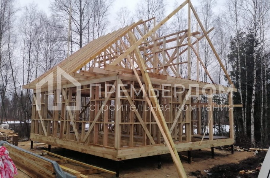 Фото со стройплощадок - Дом по проекту К-62