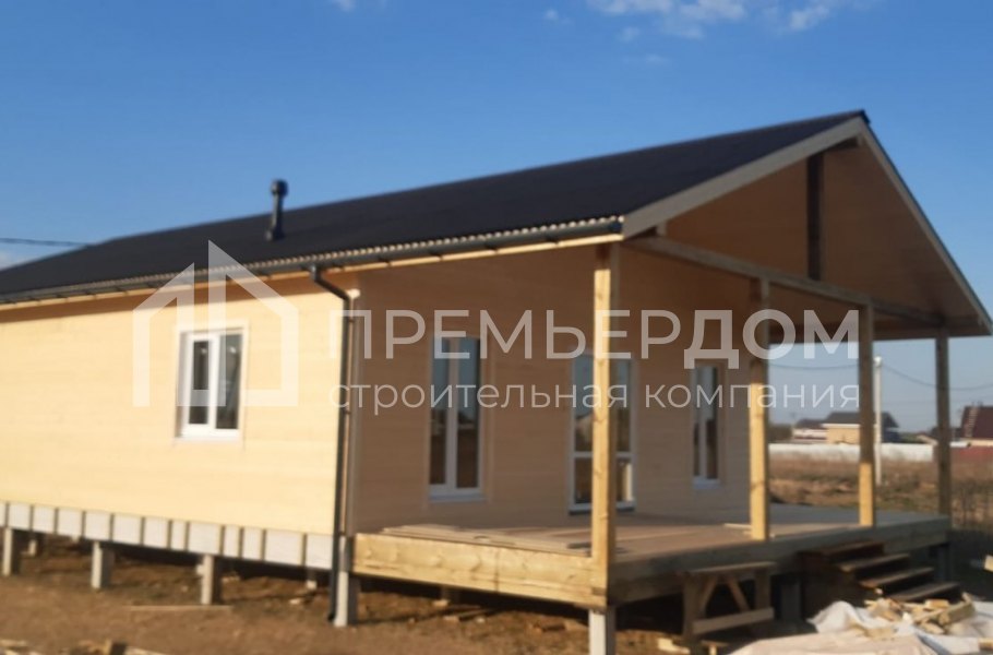 Фото со стройплощадок - Каркасный дом 8х14 м.