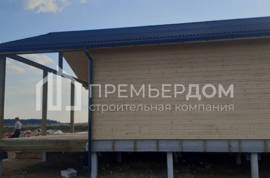 Фото со стройплощадок - Каркасный дом 8х14 м.