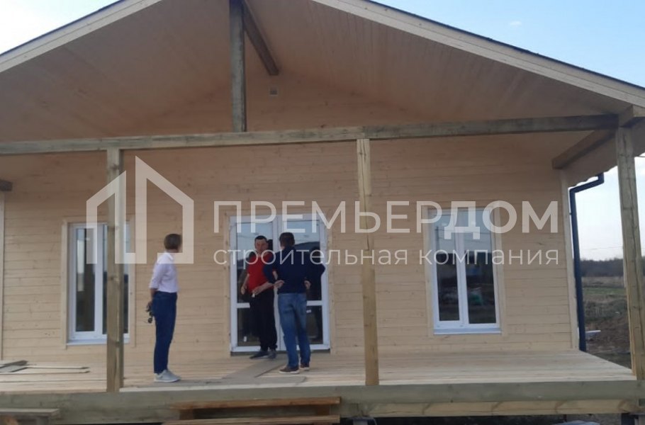 Фото со стройплощадок - Каркасный дом 8х14 м.