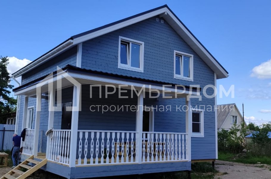 Фото со стройплощадок - Каркасный дом 9х10 м.