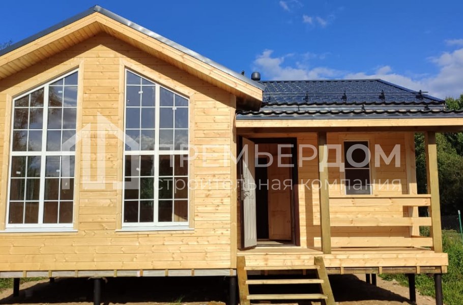 Фото со стройплощадок - Каркасный дом 7.2х8 м.