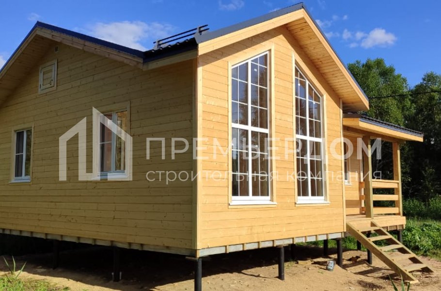 Фото со стройплощадок - Каркасный дом 7.2х8 м.