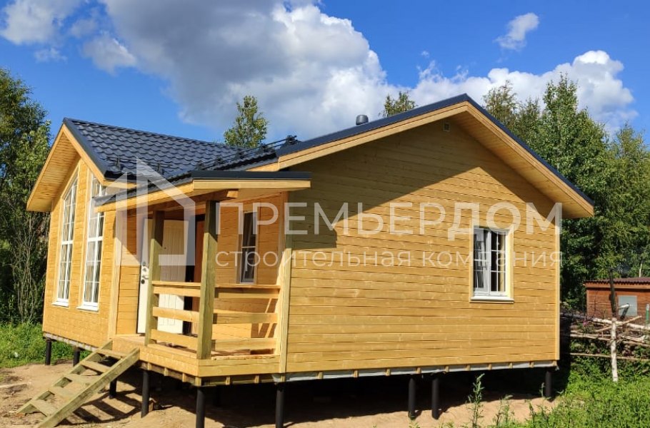 Фото со стройплощадок - Каркасный дом 7.2х8 м.