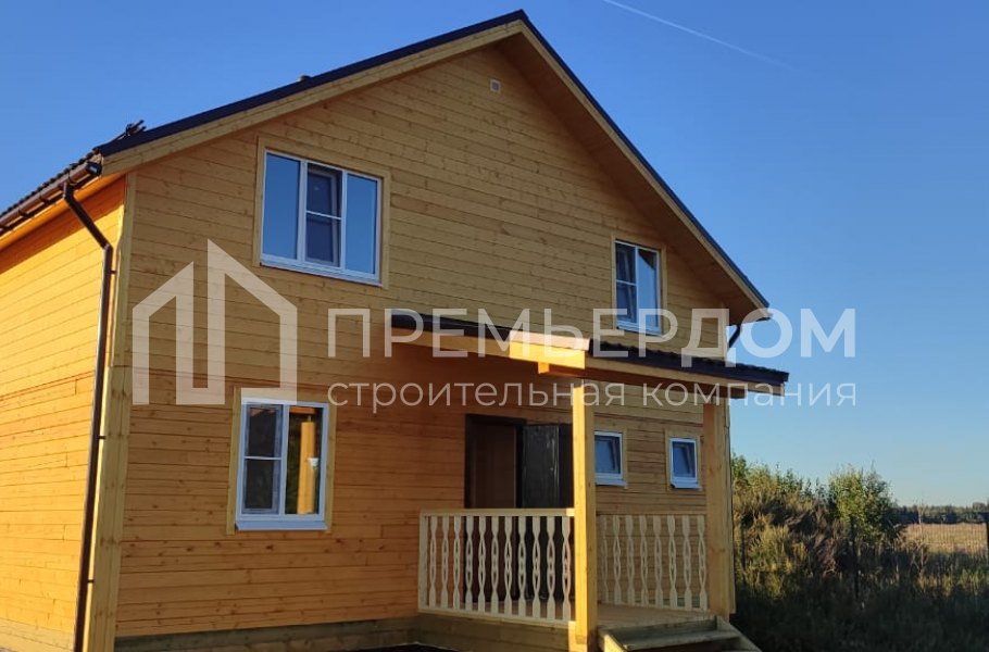 Фото со стройплощадок - Дом из бруса 9х11 м.