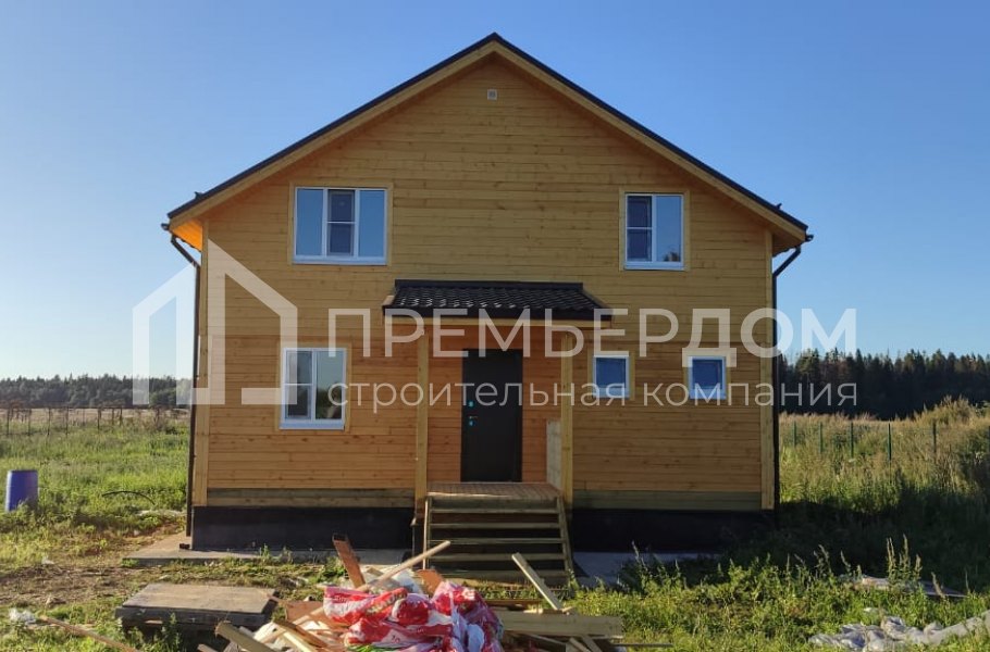 Фото со стройплощадок - Дом из бруса 9х11 м.