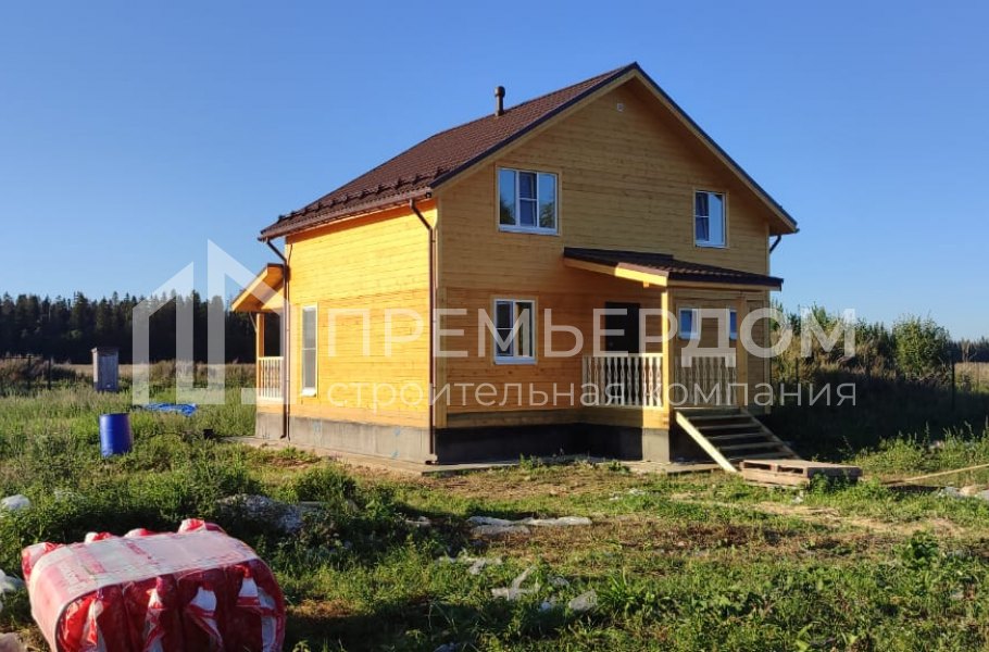 Фото со стройплощадок - Дом из бруса 9х11 м.