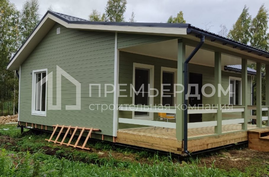 Фото со стройплощадок - Каркасный дом 9х10 м.