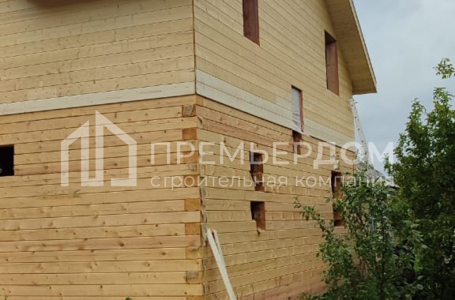 Фото со стройплощадок - Дом из бруса 7,5х8,5 м