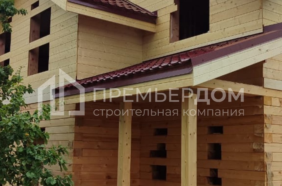 Фото со стройплощадок - Дом из бруса 7,5х8,5 м