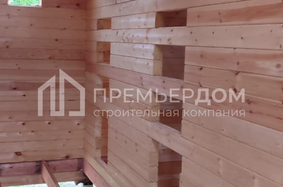 Фото со стройплощадок - Дом из бруса 7,5х8,5 м